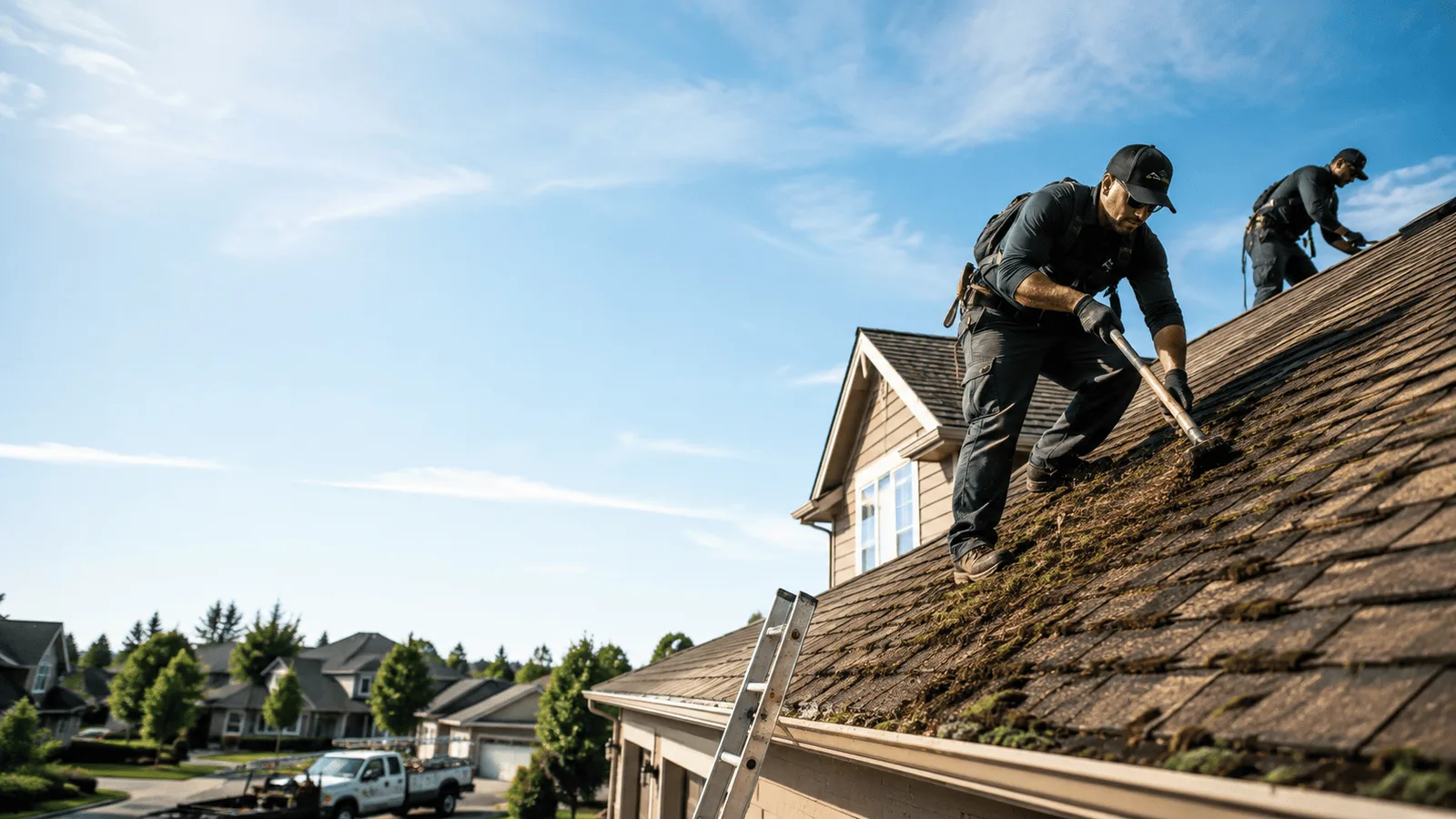 Roof Moss Removal in Burlington Junction, MO near me